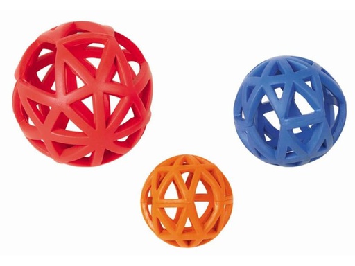 [90232604 1369851] Nobby Hunde-Spielzeug Vollgummi Gitterball, Assortiert