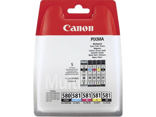 [90039173 1198728] Canon Tinte PGI-580/CLI-581 BK, C, M, Y