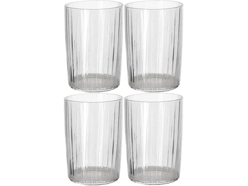 [90233011 1380136] Bitz Trinkglas Kusintha 280 ml, 4 Stück, Transparent