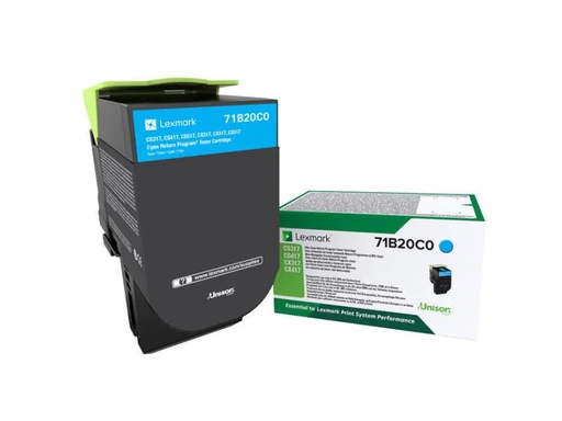 [90039274 605113] Lexmark Toner 71B20C0 Cyan