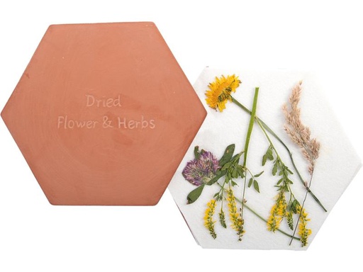 [90233175 1308642] Esschert Design Blumen-und Kräuterpresse Mikrowelle 7-teilig