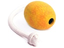 Wolters Hunde-Spielzeug Straussenei mit Seil, M