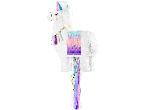[90233310 1330527] Partydeco Pinata Lama, 41 x 49.5 x 10 cm, Weiss, 1 Stück