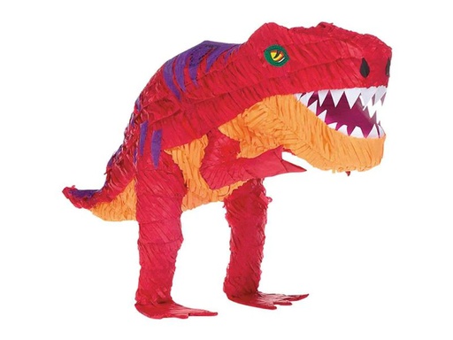 [90233402 1260782] Amscan Pinata Dinosaurier, Orange/Rot