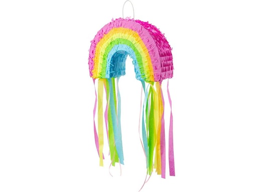 [90233465 1330534] Partydeco Pinata Regenbogen, 30 x 20 x 10 cm, Mehrfarbig, 1 Stück