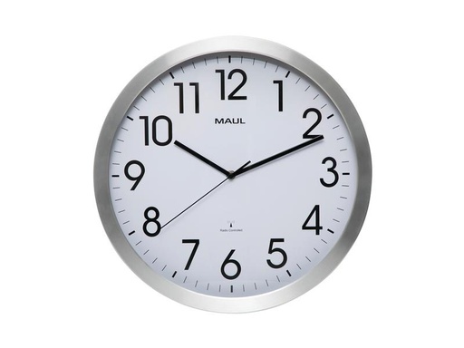 [90233597 1367490] Maul Wanduhr MAULmove Ø 40 cm, Silber
