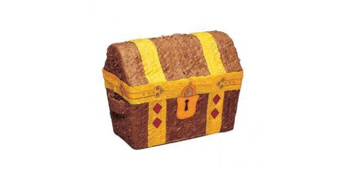 [90233604 987754] Amscan Pinata Schatztruhe, Braun/Gelb