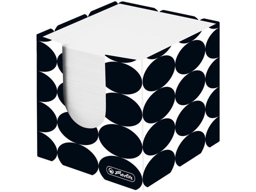 [90233689 1301807] Herlitz Notizzettel-Dispenser 700 Blatt 9 x 9 x 9 cm Just Black