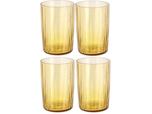 [90233691 1382182] Bitz Trinkglas Kusintha 280 ml, 4 Stück, Amber