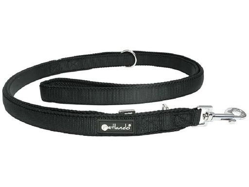 [90233816 1359200] petlando Hundeleine Mesh, 2.3 m, Schwarz