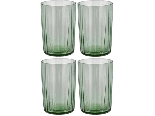 [90234012 1382181] Bitz Trinkglas Kusintha 280 ml, 4 Stück, Grün