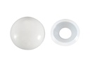 Krafter Abdeckkappen 2-teilig, Lichtgrau 15 x 5 mm, 8 Stück