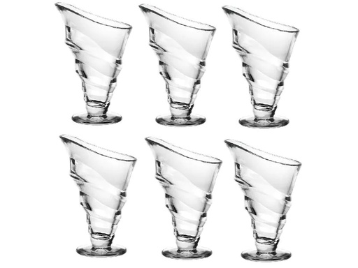 [90234229 1378239] La Rochère Dessert-Schale Circee 6 Stück, Transparent