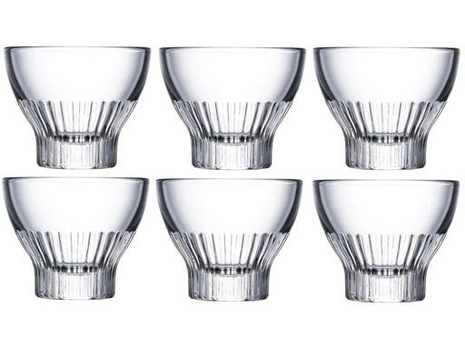 [90234266 1378234] La Rochère Dessert-Schale Ouessant 6 Stück, Transparent