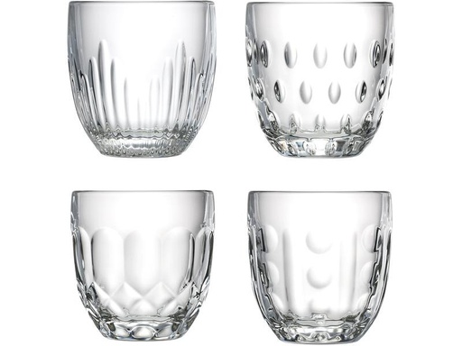 [90234292 1378229] La Rochère Trinkbecher Troquet 250 ml, 4 Stück, Transparent