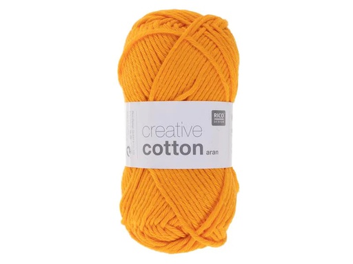 [90039724 945269] Rico Design Wolle Creative Cotton Aran 50 g Hellorange