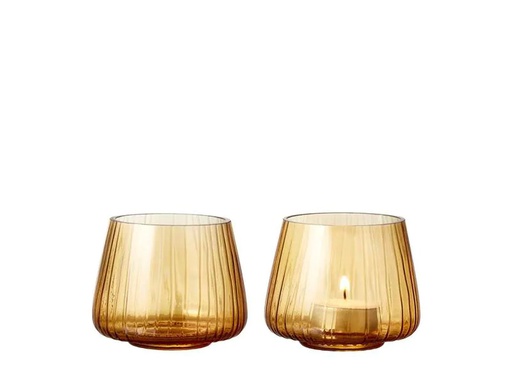 [90234745 1328552] Bitz Windlicht Kusintha 2 Stück, Amber