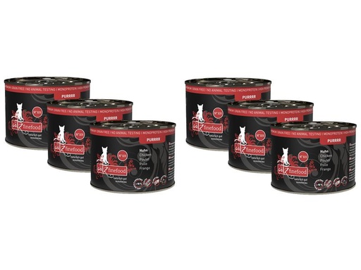 [90234847 1293793] catz finefood Nassfutter Purrrr No.103 Huhn, 6 x 200 g