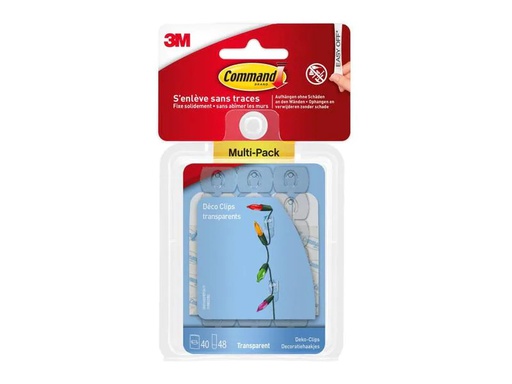 [90234871 1373843] Command Montagekleber 40 Stück, Transparent