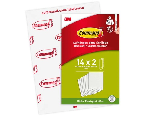 [90234874 1373832] Command Montagekleber L 7.2 kg, Weiss, 14 Set