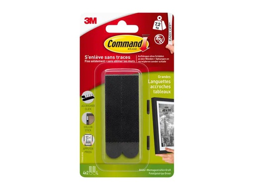 [90234934 1373838] Command Montagekleber L 7,2 kg, Schwarz, 4 Set