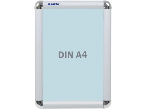 [90234952 1343177] Franken Präsentationsrahmen Standard 25 mm, A4 Silber
