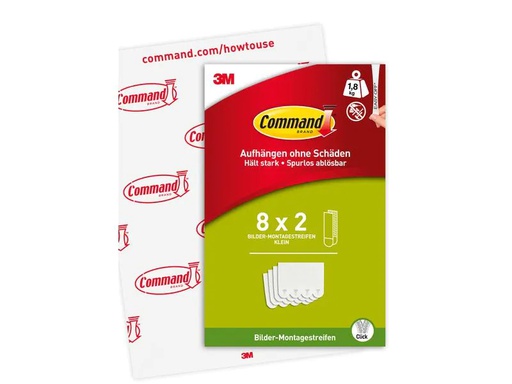 [90234958 1373835] Command Montagekleber S 1.8 kg, Weiss, 8 Set