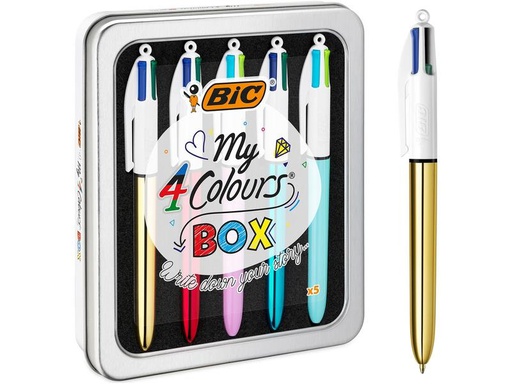 [90235012 1373601] BIC Kugelschreiber My Colors Box 0.32 mm, 5 Stück, Mehrfarbig