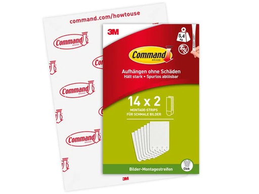 [90235022 1373834] Command Montagekleber S 5.4 kg, Weiss, 14 Set