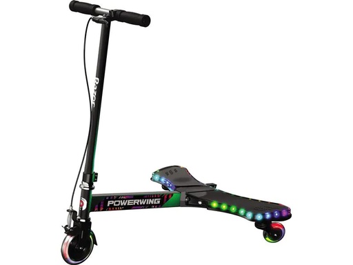 [90235141 1357015] Razor Hoverboard PowerWing Lightshow, Black