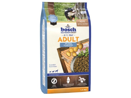 [90039900 562014] Bosch Tiernahrung Trockenfutter Adult Fisch &amp; Kartoffel, 1 kg