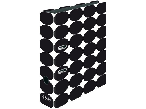 [90235486 1301805] Herlitz Ordner maX.file A4 8 cm Just Black