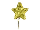 Partydeco Pinata Stern, 44.5 x 42.5 x 9 cm, Gold, 1 Stück