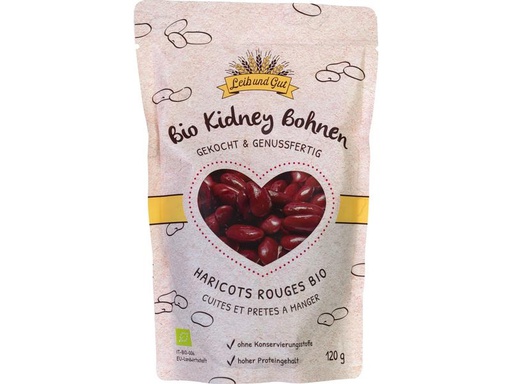 [90235923 1385004] Leib und Gut Bio Kidney Bohnen gekocht 120 g