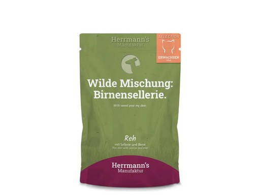 [90236096 1371341] Herrmann's Nassfutter Reh mit Sellerie und Birne