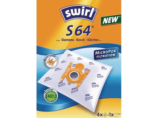 [90040067 316217] Swirl Staubfilterbeutel S 64 4 Stück