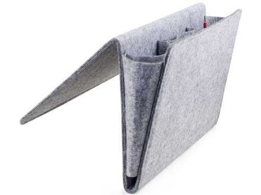 [90040077 1124759] Kikkerland Aufbewahrungstasche Bedside Caddy Grau