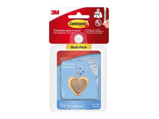 [90236254 1373836] Command Command Mini-Haken Tragkraft 225g transparent