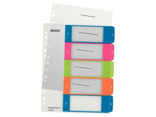 [90040209 627599] Leitz Register WOW A4 1-5