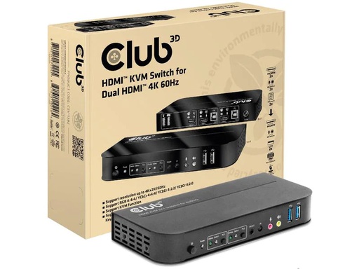 [90236783 1385890] Club 3D KVM Switch CSV-1382