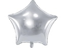 Partydeco Folienballon Star Silber