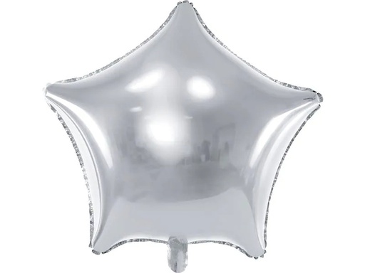 [90236847 1300138] Partydeco Folienballon Star Silber