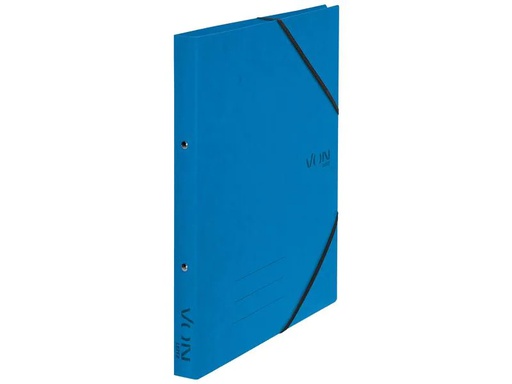 [90236903 1384509] VON Ringbuch mit elastischen Eckbändern, 2.5 cm, Blau