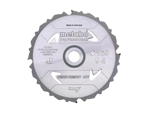[90236929 1369486] Metabo Kreissägeblatt Fibercement Cut Professional Ø165 x 20 mm, Z4