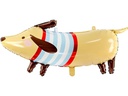 Partydeco Folienballon Dachshund Braun