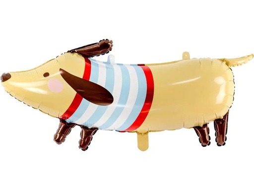 [90236953 1300094] Partydeco Folienballon Dachshund Braun