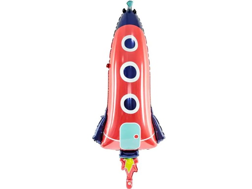 [90236987 1300102] Partydeco Folienballon Rocket Mehrfarbig