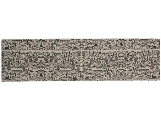 [90236996 1376245] Hubatka Tischläufer Swissness 35 cm x 1.35 m, Nature/Schwarz