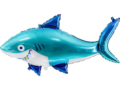 [90237083 1300093] Partydeco Folienballon Shark Blau