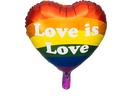 Partydeco Folienballon Love is Love Regenbogen